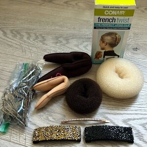 Bundle of Hair Accessories for Buns, French Twist